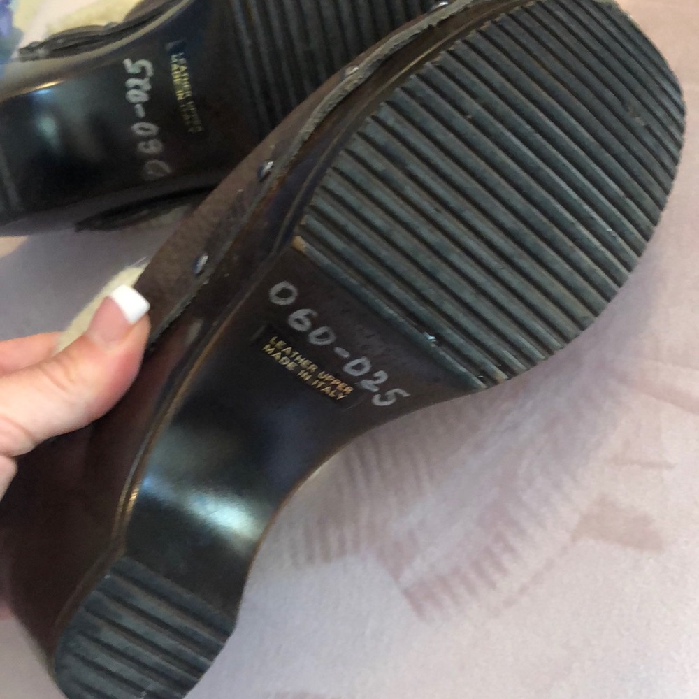 Leather clogs made in Italy - Picture 3 of 4